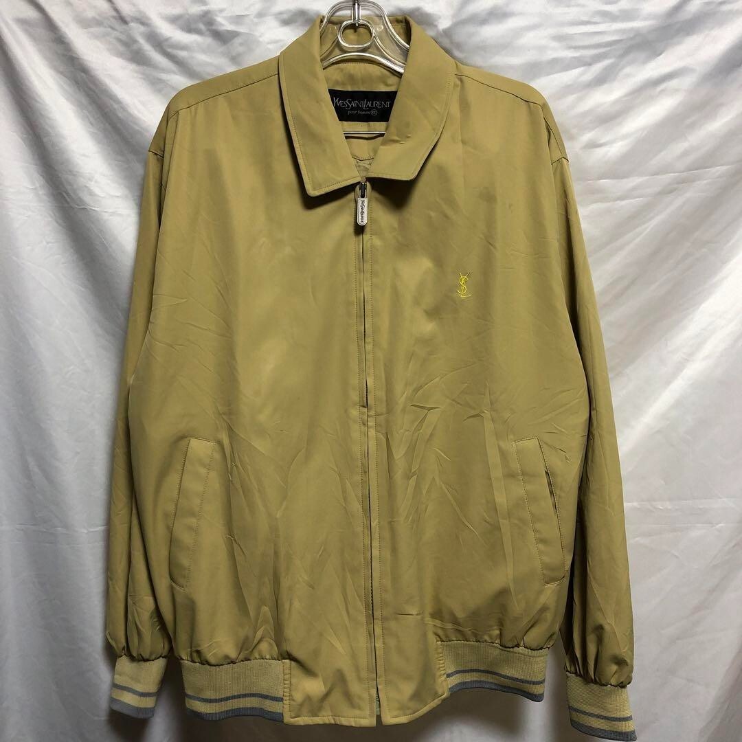Authentic Yves Saint Laurent Vintage Mens Jacket Beige Size 100 L 