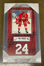 Bob Probert Signed Detroit Red Wings Framed 8x10 Photo JSA COA AT91219