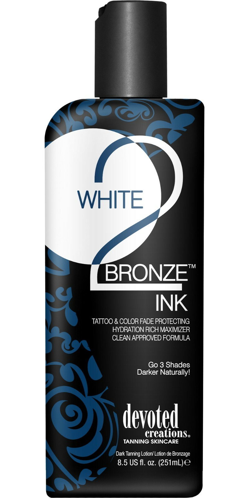 Devoted Creations WHITE 2 BRONZE - INK - Tattoo Protecting Tan Maximizer