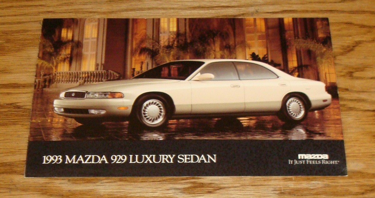 Original 1993 Mazda 929 Luxury Sedan Large Oversized Post Card 93