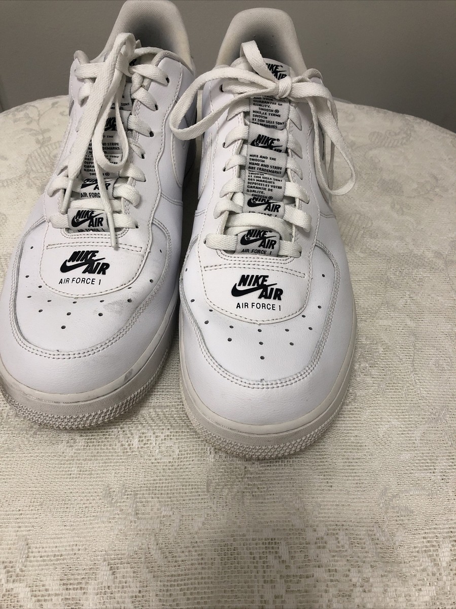 Nike Air Force 1 '07 LV8 3 Double Air White Black Men Size 13 US