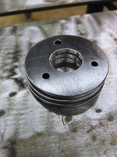 3.94"x1.5"x5/16" Round Tube Base Plate A36 Carbon Steel 1/4" thick