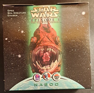 KFC Taco Bell Pizza Hut 1999 Promo Star Wars Episode 1 Opee Sea Creature Chaser