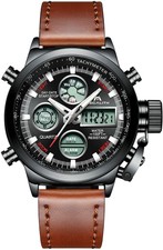Megalith Orologio Uomo Orologi Militari Digitale Sportivo D1-marrone Nero |  Acquisti Online su eBay