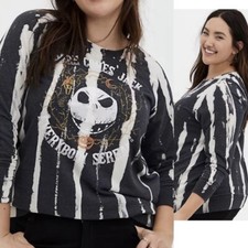 Torrid Disney TNBC Bleach Wash Sweatshirt Size 2X