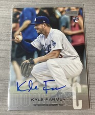 Stadium Club 2018 RC Rookie Autograph On Card Auto Kyle Farmer Dodgers #SCA-KF