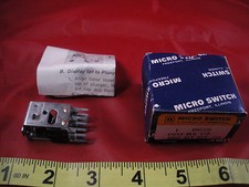 Honeywell Microswitch PMCCG Switch Cont Black Tab 2PDT ALT ACT Nos Nib New