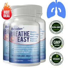 Breathe Easy Lung Health Capsules--Cleansing and detoxification, lung health