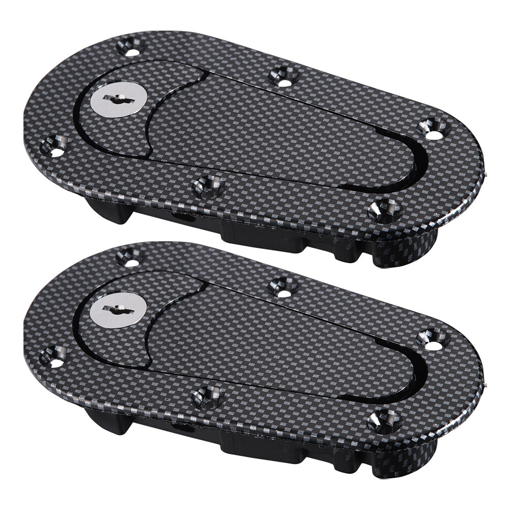 Quick Release Hood Pin Locking Latch Kit Carbon Fiber Universal Fit