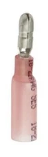 MVP 50 Pack 18-22 AWG Red Heat Shrink Insulated Male Bullet Terminal .180"