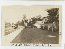 Vintage Photo Historic Automobiles Ye Olde Hupmobile Car Parked On Street 1940s