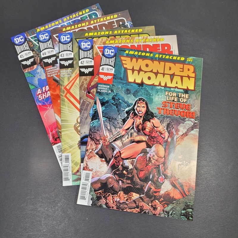 DC Comics - Wonder Woman #41-45 (5 books) - Amazons Attacked, Collection Lot NM