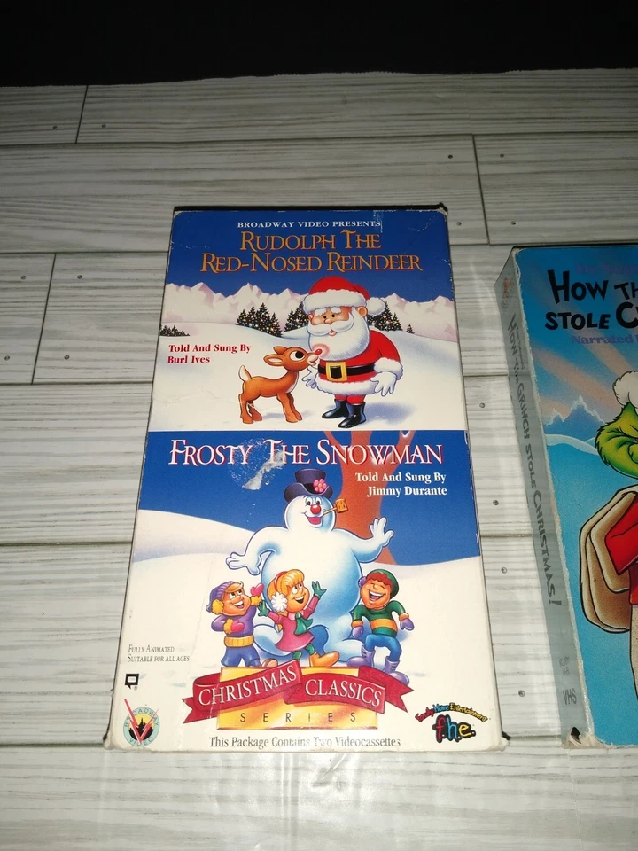 Vintage Christmas Holiday VHS Kids Family Movies Frosty The Snowman & The Grinch - Image 4 of 4