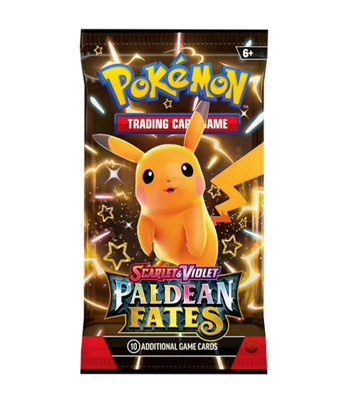 PALDEAN FATES Mystery Bundle - 4er Pack - 1x Paldean Fates + 3x Mystery! - Originalverpackt!