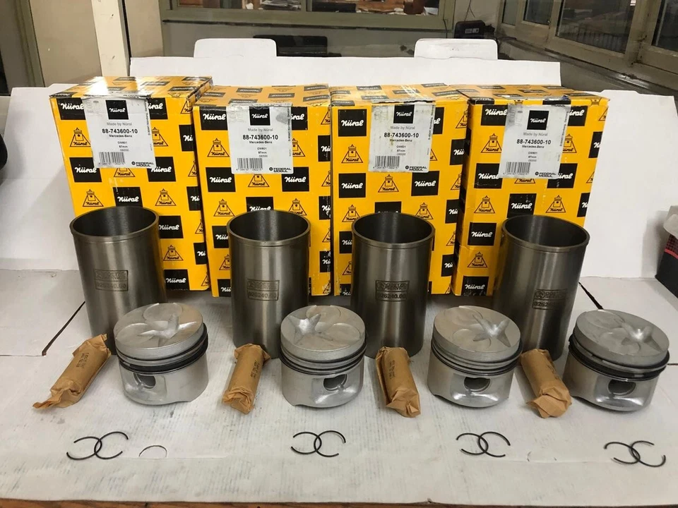 4X SLEEVE PISTON kit 88-743600-10 87mm MB FOR Mercedes Benz 190 W201 OM601 W463 - Image 2 of 4