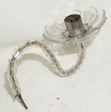 Kerzenhalter Arm f&uuml;r Deckenleuchter f&uuml;r Leuchter Glas um 1880 Ersatzteile /P12