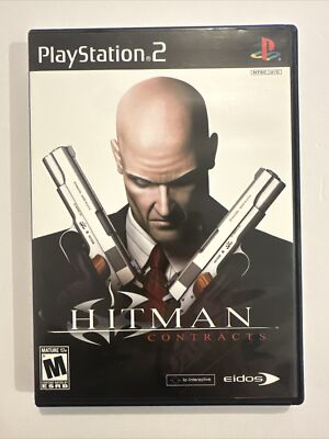 PS2 Hitman: Contracts (Sony PlayStation 2, 2004) Black Label Complete