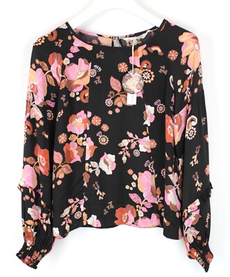 Odd Molly Love Bells Blouse Womens X SMALL Drive Side
