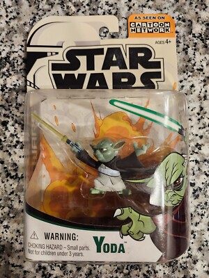 Yoda Clone Wars 2005 STAR WARS Cartoon Network MOC NEW