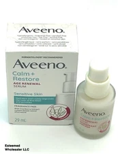 AVEENO Calm+Restore Age Renewal Serum For Sensitive Skin 0.98oz