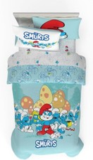 Smurfs "Totally Smurfy" Kids Reversible Bed Set-AB0DGHTGLWN2, AB0DGHXMYYB2