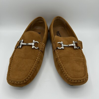 Giovanni M9537 Suede Leather Lined Loafer Men's 10 Camel Brown W/Box