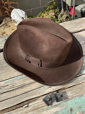 Vintage 1950s Royal Stetson Whippet Dark Brown 6 3/4 | eBay