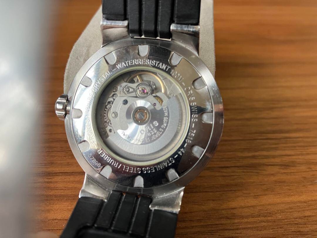 Oris TT1 Day Date 7518-44 Men's Watch Black Dial Analog