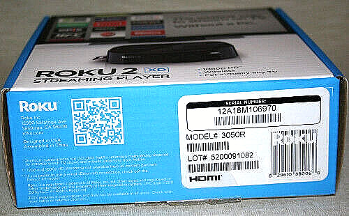 Roku 2 XD Player Media Streamer, 3050R