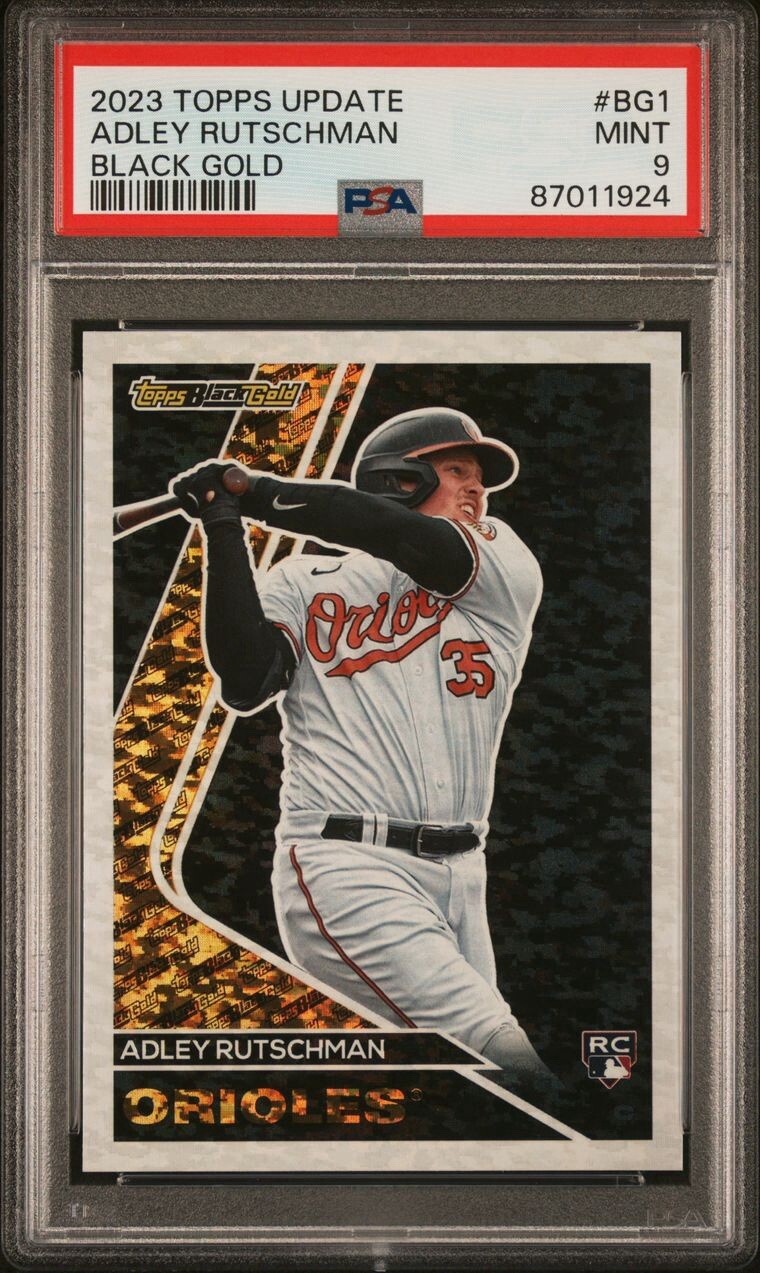 2023 Topps Update Adley Rutschman Black Gold (RC) PSA 9