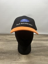 Ford Amsterdam Blue Oval Logo Ball Cap - Black Orange
