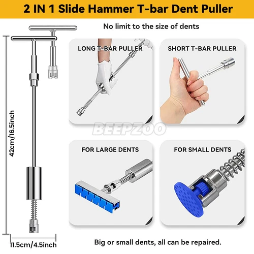 97PCS Car Paintless Dent Repair Kit Auto Body Dent Puller Car Dent Removal Tools - Picture 6 of 13