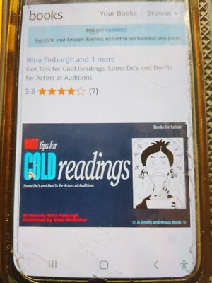 Hot Tips for Cold Readings: Some Do's and Don'ts for Actors  - NEW