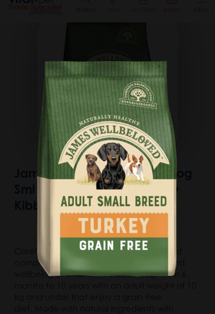 james wellbeloved adult small breed