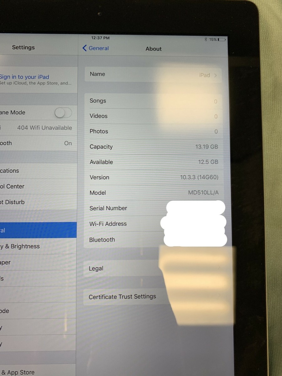 Apple iPad (4th Gen) 16GB Black WIFI ONLY | eBay