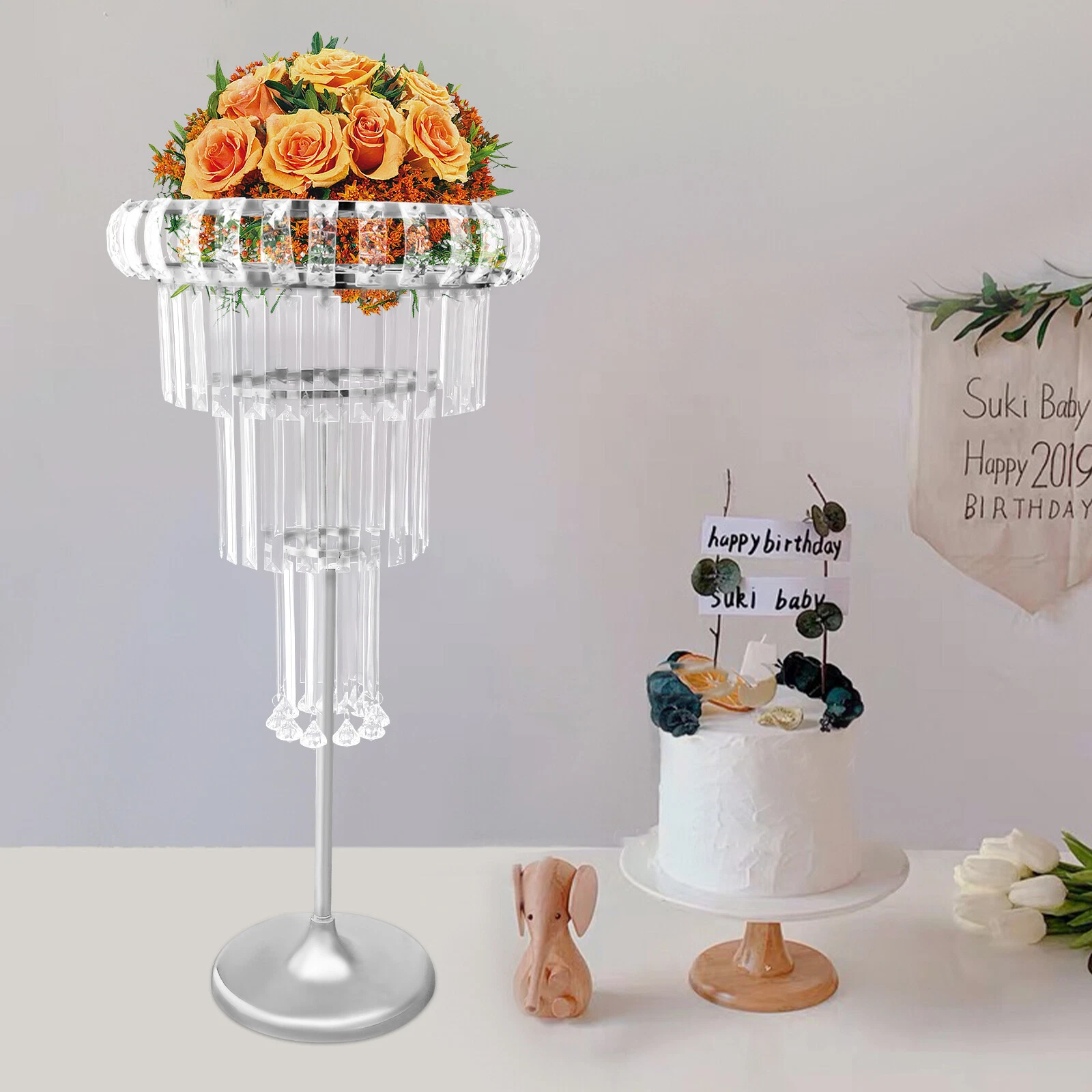 4* Flower Vase Flower Holders Stand Centerpieces for Wedding Dining Table Decor~