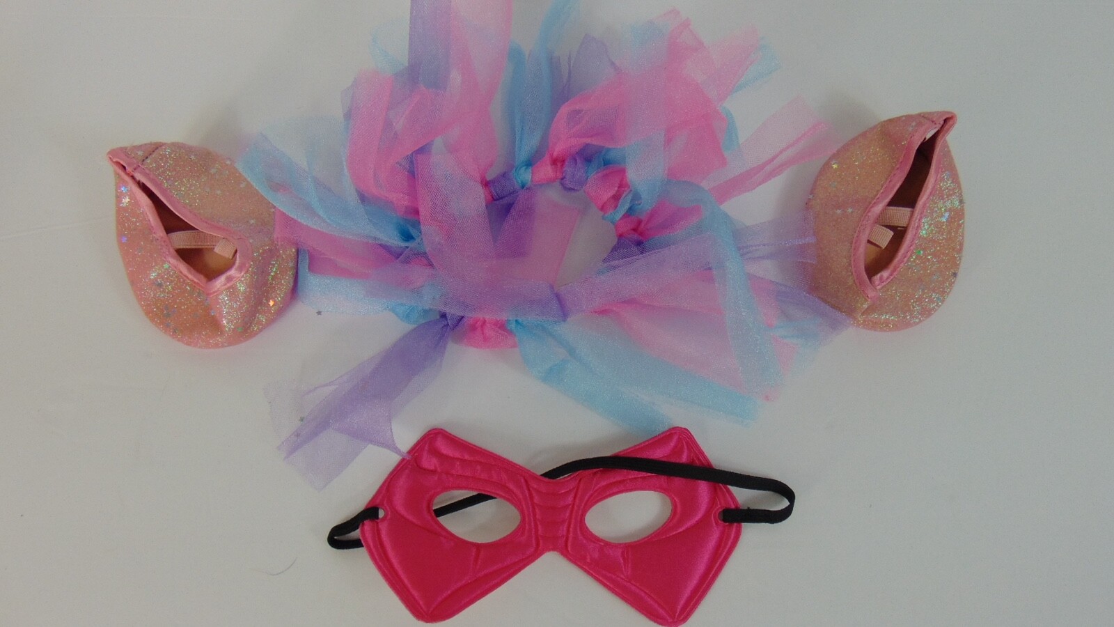 Build A Bear Lot Pink Mask Multicolor Tutu Sparkle Shoes BAB Clothes
