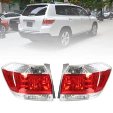 Pair Tail Lights For Toyota Highlander 2011 2012 13 Rear Brake Lamps Left&Right