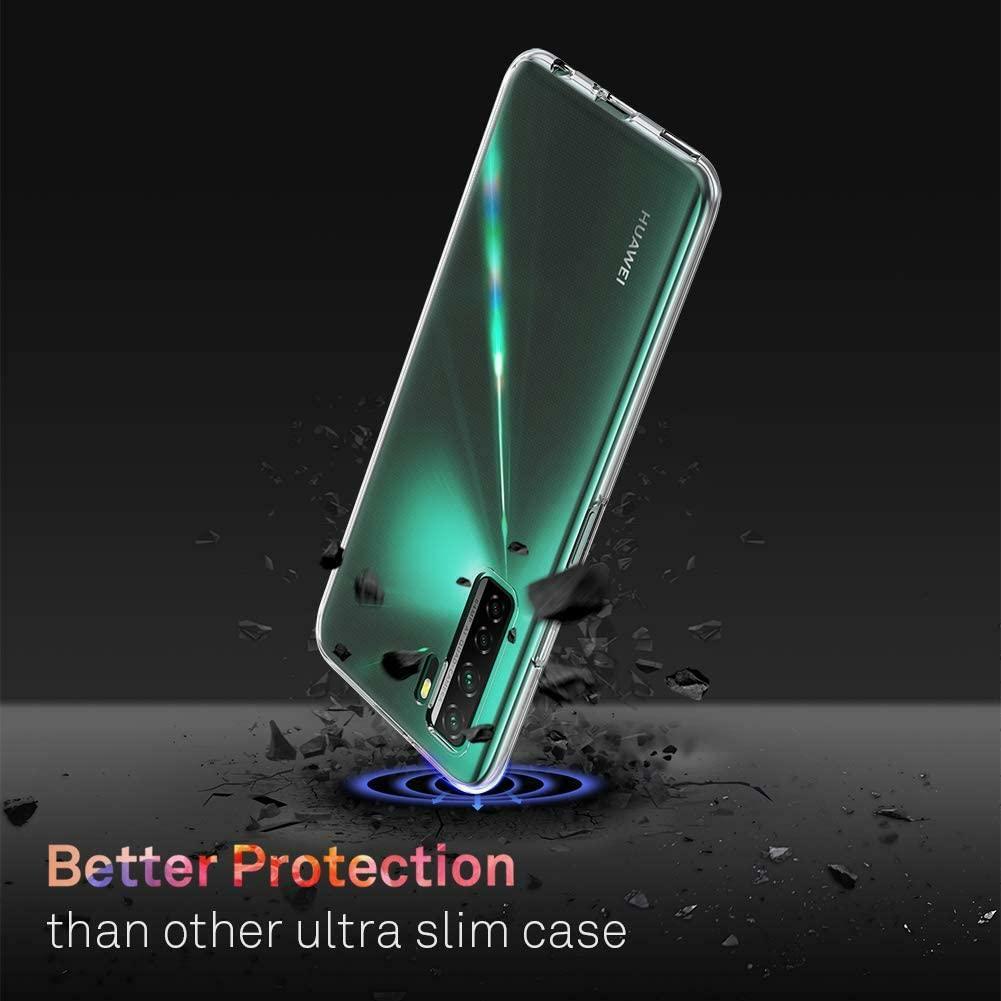 Cadorabo Custodia per Huawei P40 lite/nova 7i in TRANSPARENTE - Morbida