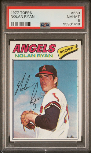 1977 Topps Nolan Ryan #650 PSA 8