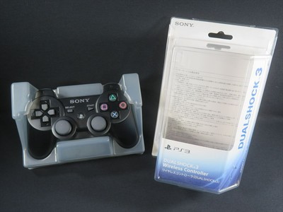 dual shock 3 controller pad sony ps3 ps playstation black tested Japan authentic