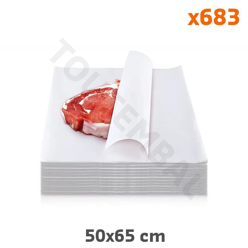 Papier ingraissable contact sec et gras lot de 683 feuilles taille 50x65 cm