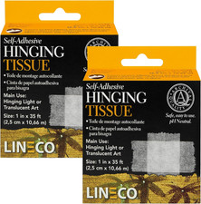 Archival Self-Adhesive Mounting/Hinging Tissue, Mounting Lightweight or Transluc