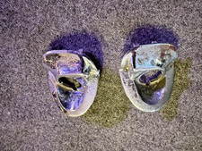 1955 1956 55 56 chevy windshield wiper escutcheons bezels RH LH set pair 210 150