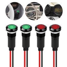 12mm Led Indicator Light 12v24v Pre-wired Pilot Signal Lamp For Car Truck Boat