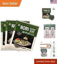 Sushi Nori   30 Sheets Organic, Non-GMO  Superfood for Home Chefs