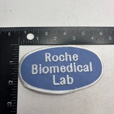 Vintage ROCHE BIOMEDICAL LAB Embroidered Patch 62aw