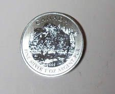 2013 Canada Wildlife Buffalo Bison .9999 Fine Silver 5 Dollars (83125)