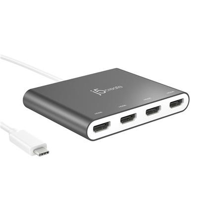 J5create USB-C auf 4 Port HDMI Multi Monitor Adapter