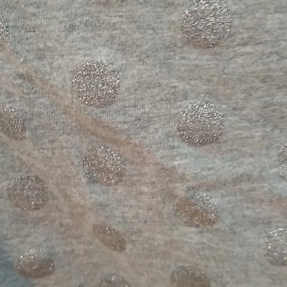 Vestido gris manga corta con lunares Faded Glory Girl. XL elegante, minimalista Foto 3 de 4